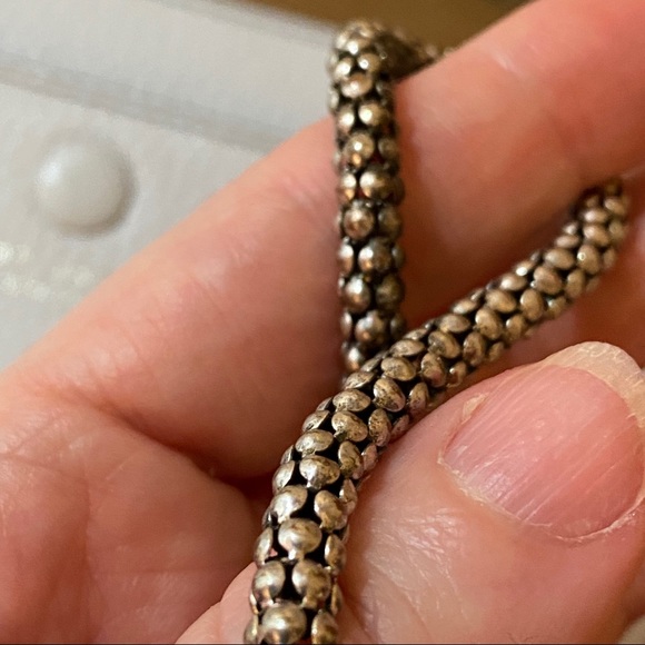 Silver Snake Link chain Layering Bracelet 7-8" - Picture 5 of 6